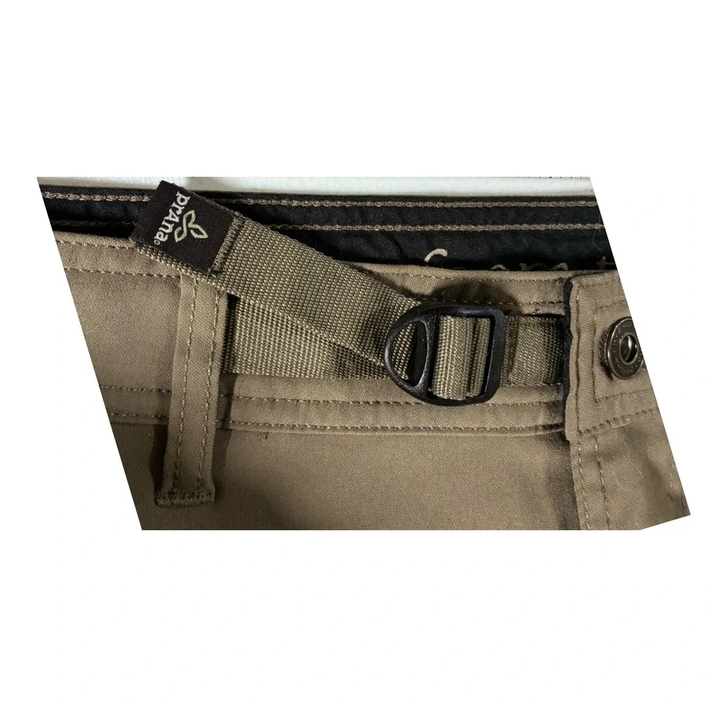 Prana Zion Mens Hiking Pants Brown Stretch Cargo Straight Leg 32x30 Gorp Core